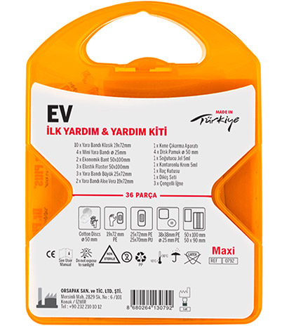 Ev İlk Yardım Çantası Arka